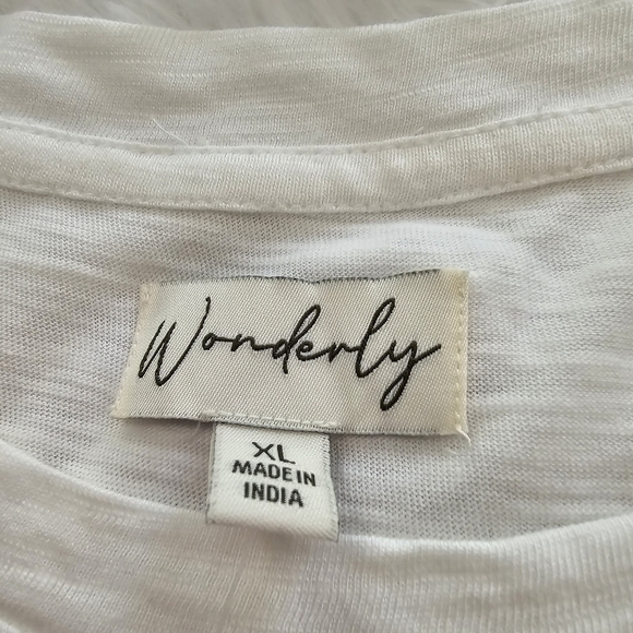 NWT Wonderly size XL flutter cap sleeve top - Picture 8 of 13